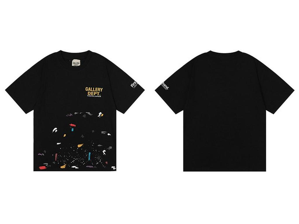 GALLERY DEPT American Tide Tie-Dye Graffiti Short-Sleeve T-Shirt