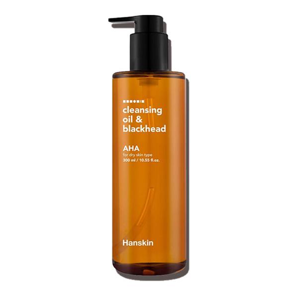 Hanskin Cleansing Oil & Blackhead AHA, BHA, PHA, 300мл, корейская очищающая косметика, популярный продукт