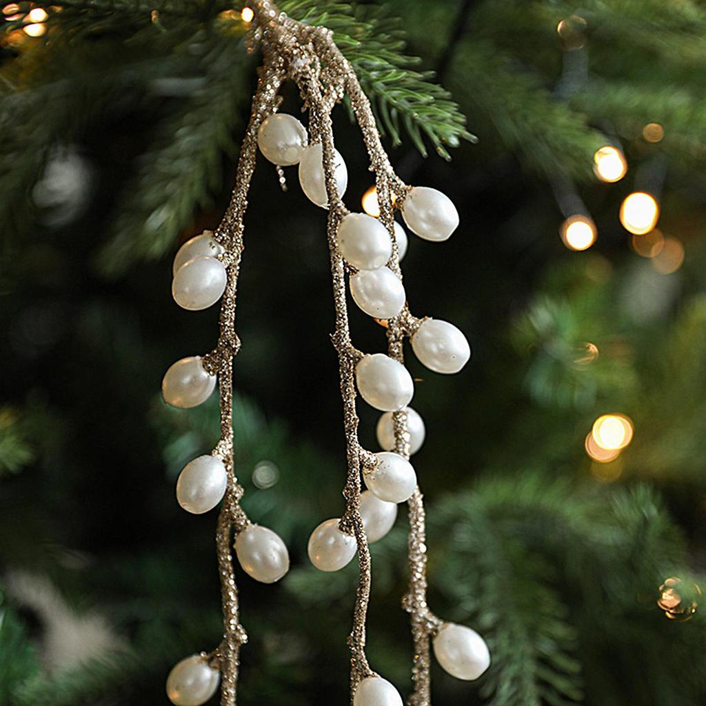 Наполнитель для рождественской елки Стебли Ветки Блестящая гирлянда Рождественские пики для поделок Для праздника в помещении Зима Осень Каминная полка На улице