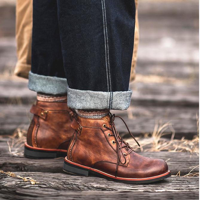 Ботинки в стиле амикаки для мужской рабочей одежды, мотоциклетные ботинки большого размера