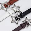 Adjustable Alloy Star Buckle Thin Waist Belt Vintage Style Belt Hot Girls Women Waist Belt for Coat Skirts Jeans
