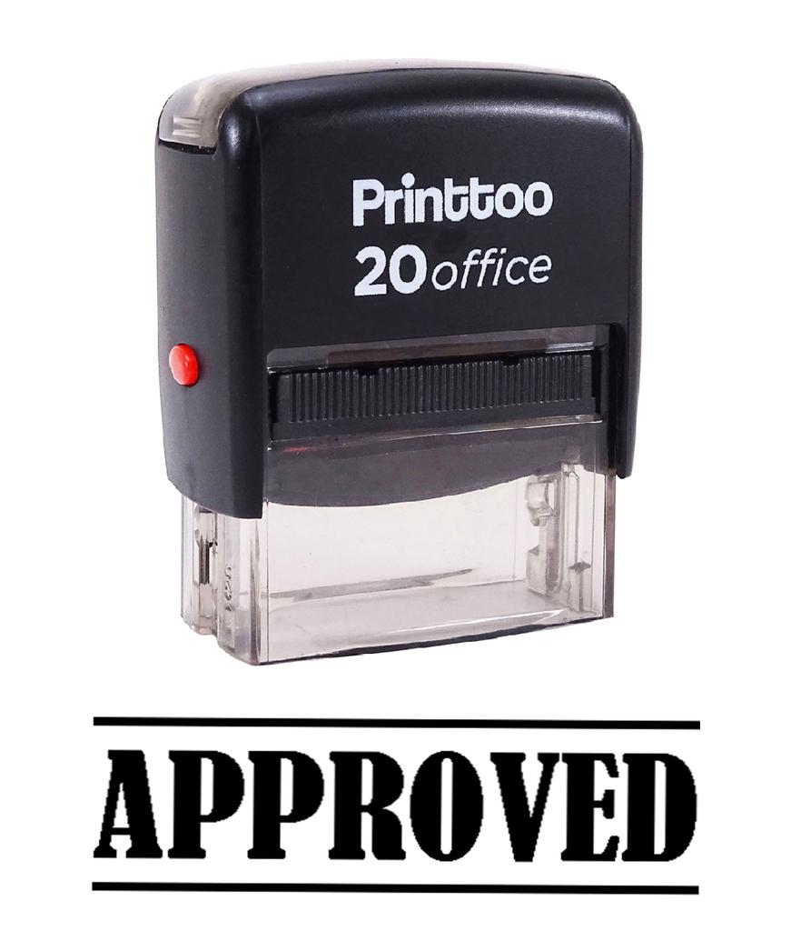 Printtoo APPROVED Custom Stamp Office Stationary Self Inking Rubber