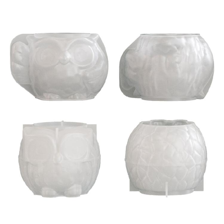 Силиконовая форма «Сова» для легкого извлечения, для проектов из эпоксидной смолы и декоративной банки для хранения, форма для суккулентов