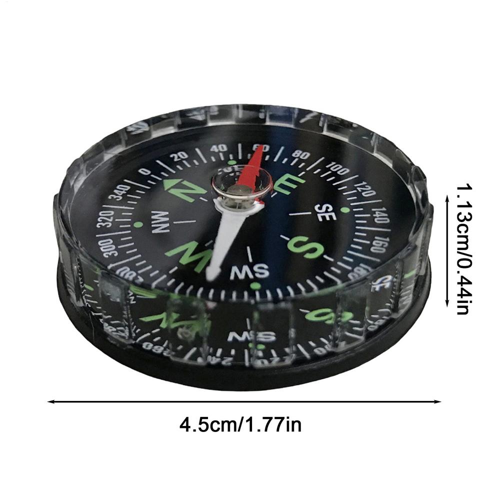Small Waterproof Hiking Compass Multifunctional Sighting Navigation For Survival Traveling Mountaineering Boating Outdoor Sport