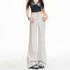 1 color/high waist Korean style elastic jeans women's spring and summer new non-stick leg drape micro-flared pants