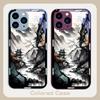 Китайская пейзажная живопись для iPhone 16 Plus 15 14 13 12 Mini 11 Pro Max X XS XR 7 8 Plus 2022 Закаленное стекло Чехол для телефона