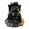 Новая смоляная статуэтка для кабинета, 3D-печатная фигурка лягушки на тыквенном троне, креативное украшение в плаще, современное украшение для интерьера, домашнее, готическое, животное