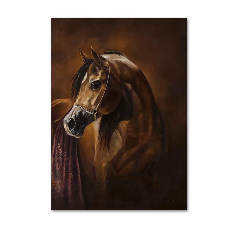 Современные животные лошади искусство холст картины постеры и принты абстрактные настенные картины для гостиной украшения дома Cuadros