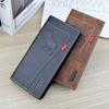 Мужские модные длинные кошельки винтажный дизайн искусственная кожа держатель для карт кошелек мягкий кошелек GZW