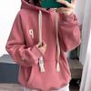 Warm Fleece Hoodie Jacket Fashion Sweatshirt Oversized Women's Wear Hoodies Sweatshirt Y2k K Pop Clothes Hoodies