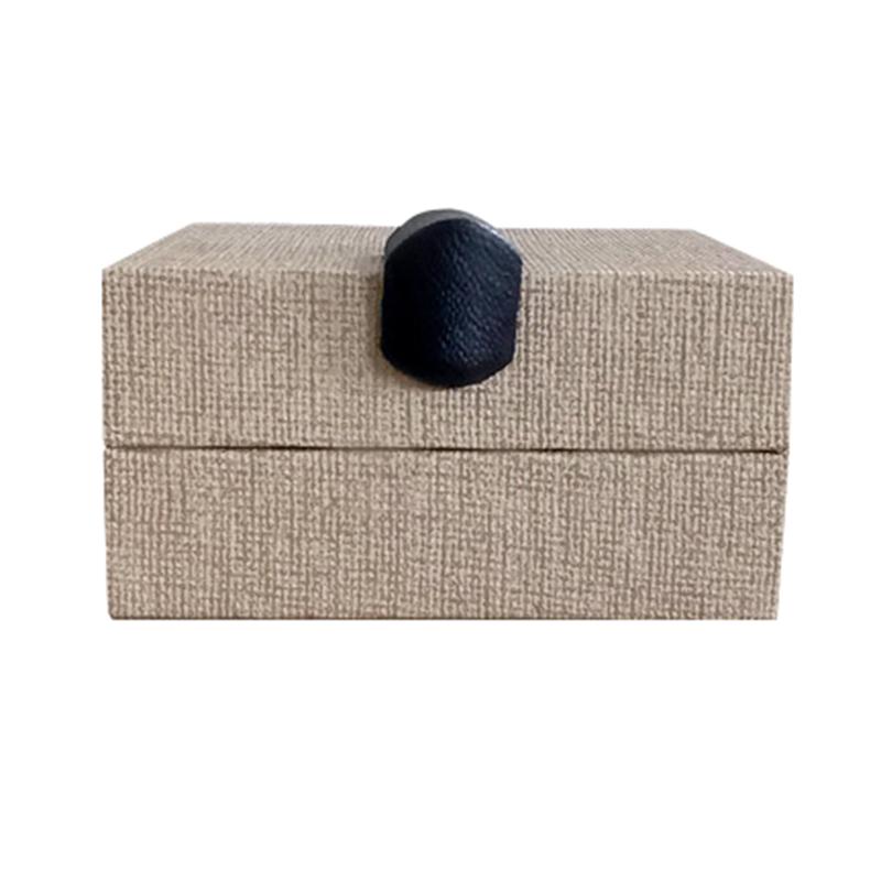 Шкатулка из скандинавской кожи для ювелирных изделий Модель комнаты Ящики для хранения Творческий роскошный орнамент Организация часов Дисплей Бусины Ювелирные аксессуары Упаковка