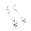 [G1920] - Silver 'Love' Earrings