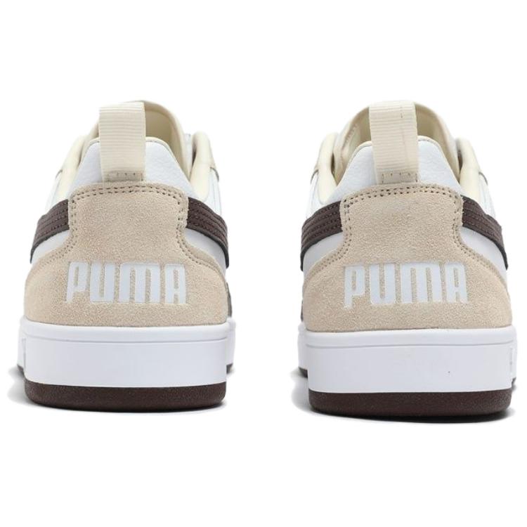Puma Dribble Comfortable Versatile Low-Top Sneakers Unisex Sneakers White Brown 401057-05