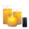 HONONARI светодиодная свеча средняя и малая специальный пульт дистанционного управления непрямой Стеклянный свет, большой, набор из 3 штук, управление, освещение,