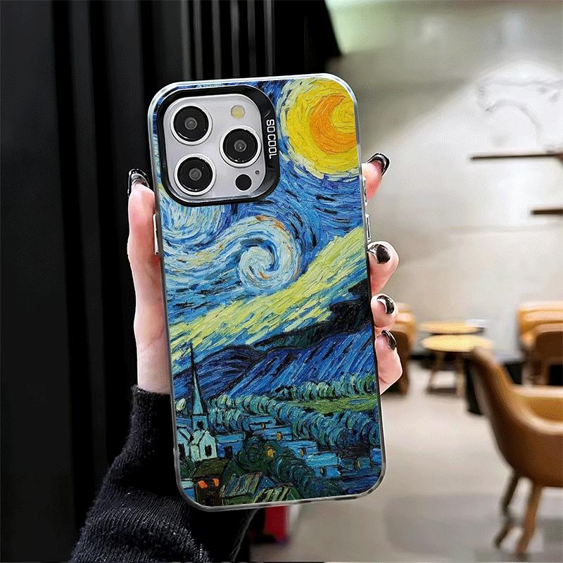 Эстетика масляной живописи Ван Гога Мягкий чехол для телефона для iPhone 15 16 17 Pro Max 17Air 16E 14 Plus 13 12 Mini Ударопрочная задняя крышка