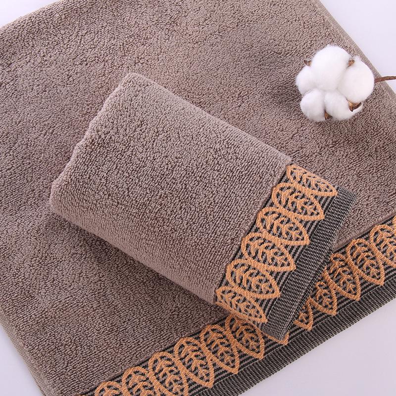 Утолщенное мягкое впитывающее хлопково-полиэстеровое полотенце для лица - подарок для домашнего использования