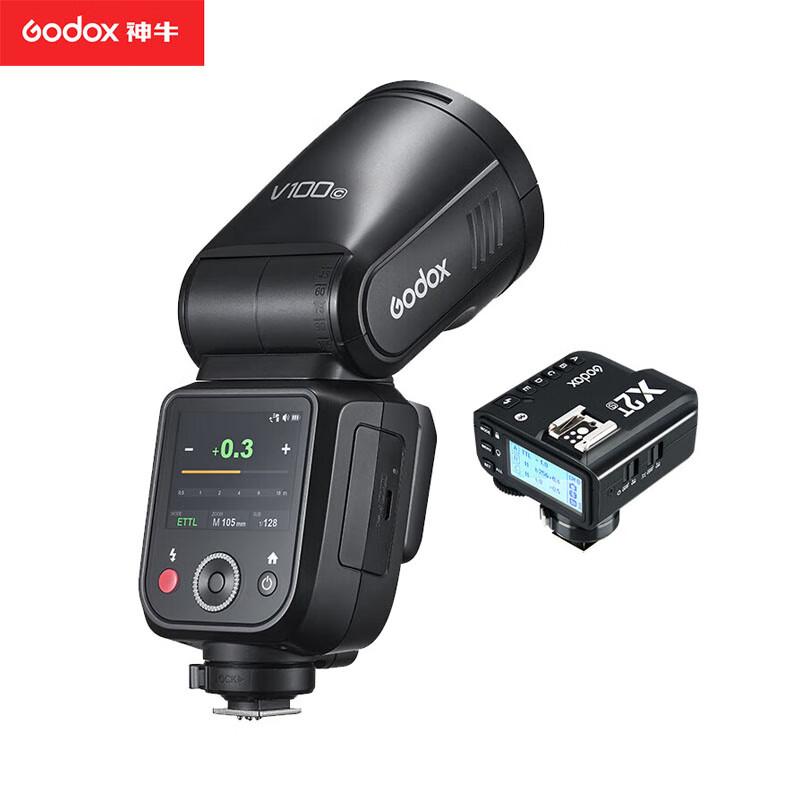 Godox V100 TTL Вспышка для камеры с сенсорным экраном