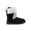UGG Классические короткие лоскутные пушистые теплые удобные флисовые зимние ботинки женские ботинки черные 1098071-BLK