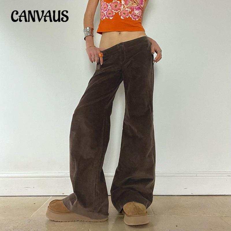 Женские ретро вельветовые базовые микро брюки осень и зима новые повседневные однотонные свободные прямые широкие брюки