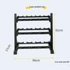 Fixed Dumbbell Set with Three-Tier Rack