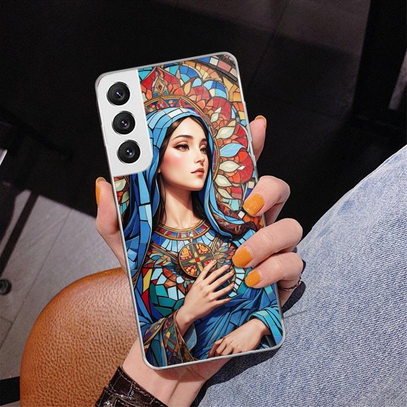 Virgin De Guadalupe Virgen Mary Phone Case For Samsung Galaxy S24 S25 Edge S26 Ultra S23 S22 S21 Plus S20 FE + Personalized Prin