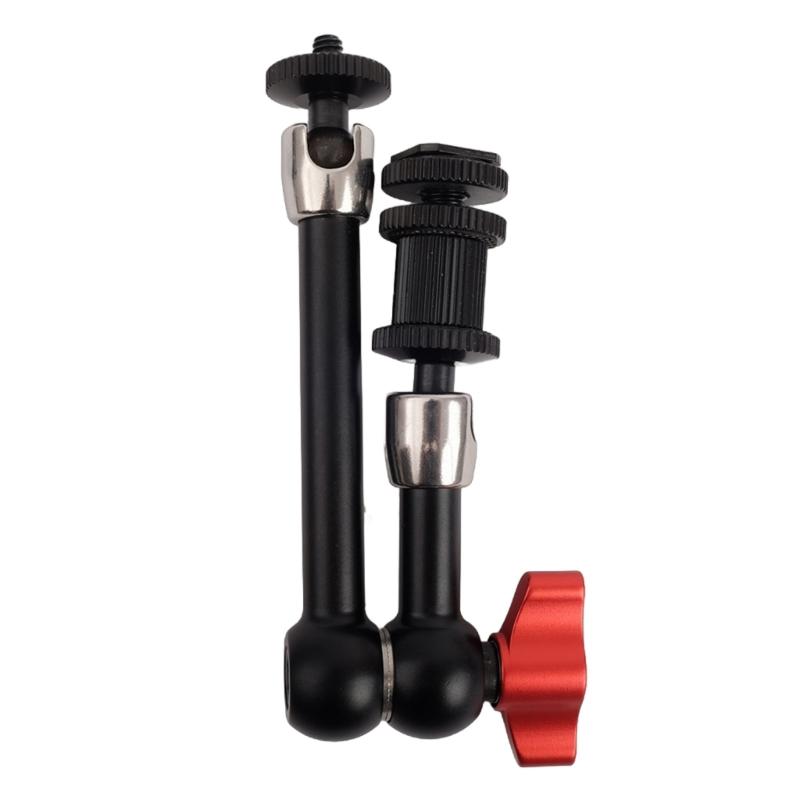 Adjustable 7/11inch Articulating Magics Arm with 2 1/4" Thread for Monitors and LED Light Mounting