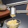 Пресс для чеснока Easy Clean Пресс из нержавеющей стали Удлиненная ручка для легкого использования Инструмент для кухни для имбиря Подготовка специй Картофелемялка Выжималка Ручная измельчитель