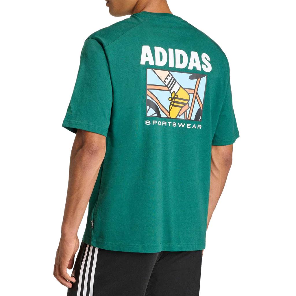 adidas Мужская футболка с круглым вырезом и принтом под животных tops KE4339