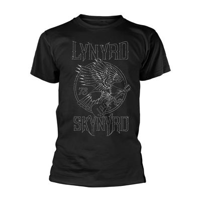 Lynyrd Skynyrd 'Гитара-Орел' Черная Футболка - НОВАЯ Унисекс Футболка