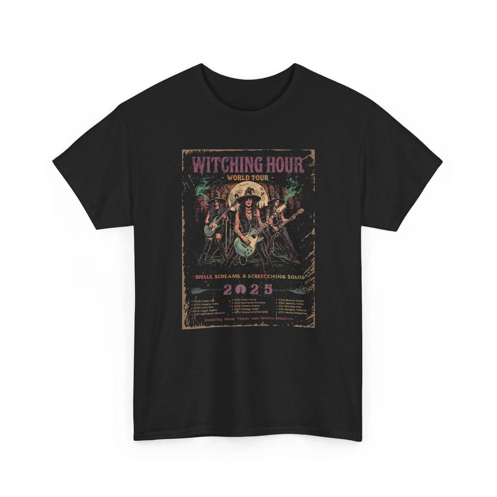 Футболка Witching Hour World Tour 2025 Готическая Ведьма Группа Хэллоуин Концертная Футболка