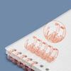 4Pcs A4 A5 B5 DIY Loose Leaf Notebook Colorful Office School Supplies New Loose-leaf Book Cover