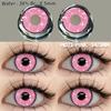 Eyeshare 1 Pair Pink Contact Lenses For Eyes Natural Pink Line Eye Contacts Beauty Students Annual Cosmetics