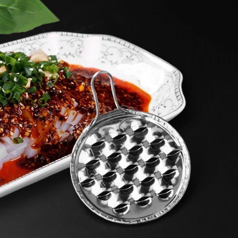 Stainless Steel Bean Jelly Scraper Wear Resistant Manual Jelly Scraping Tool Multifunctional Cold Noodle Scraper Outdoor Cooking