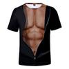 Summer Men's T-shirt 3D Cartoon Print Tees Loose Round Neck Short Sleeve Tops Men Clothing