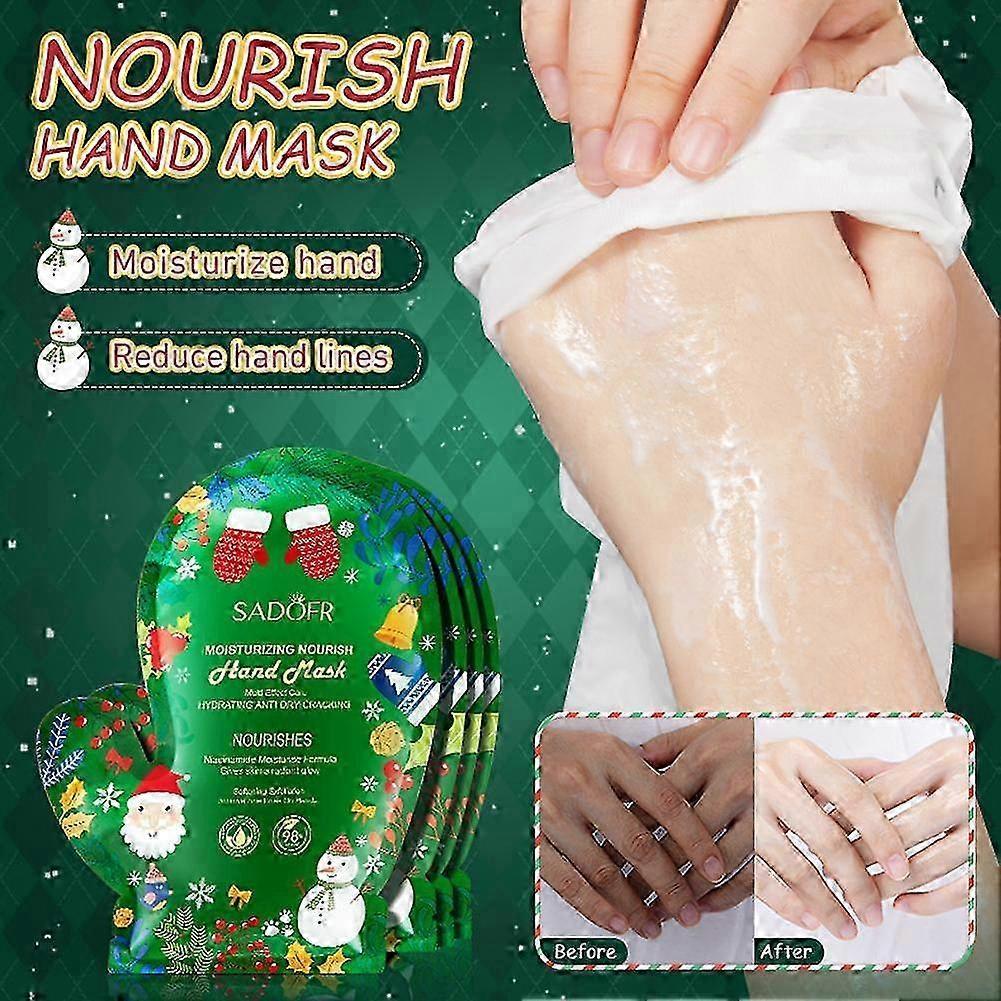 Christmas Hand and Body Care Set with Niacinamide for Brightening and Deep Moisturizing Holiday Limited Edition Gift less