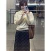 Women S Loose Half Collar Knit Sweater Casual Lazy Style Soft Top