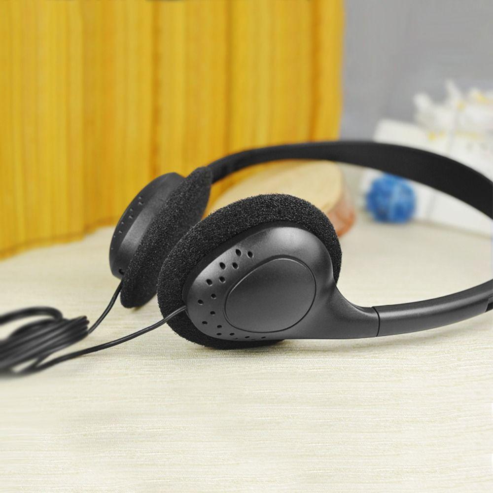 Wired Headworn Wired Headset Black Headphone Universal Headset Cellular Wired Headset  Gift