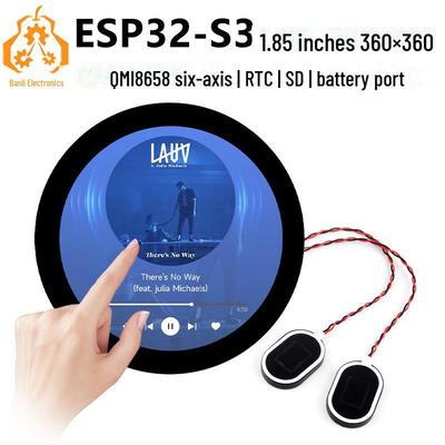 Плата разработчика ESP32-S3 с круглым ЖК-дисплеем 1,85 дюйма и голосовым помощником DeepSeek AI
