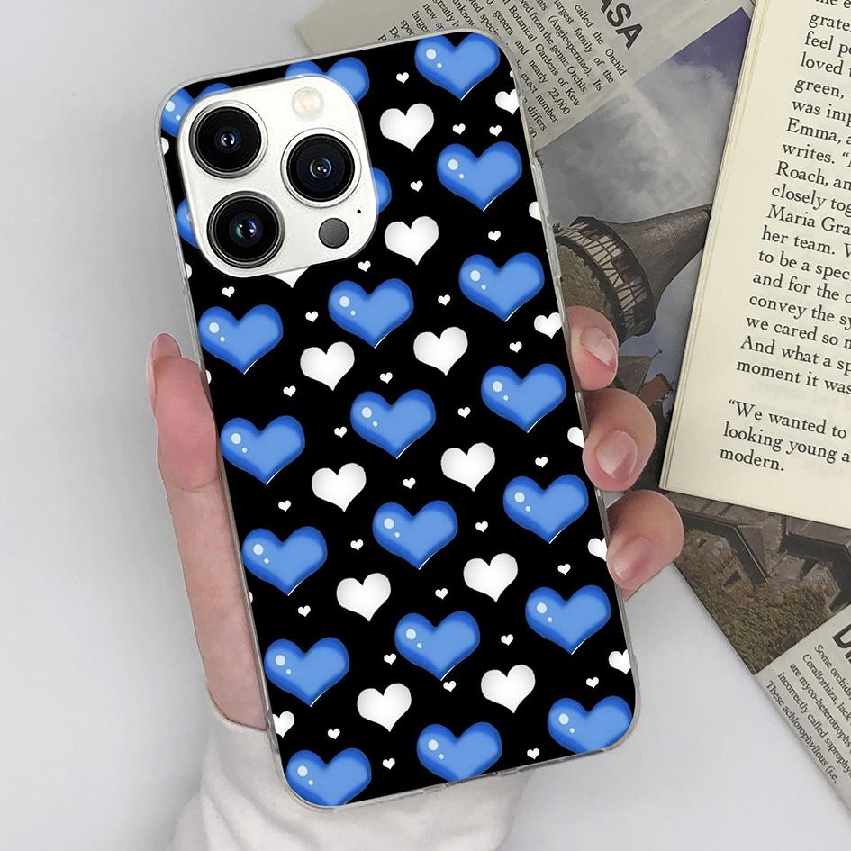 Чехол для телефона Apple iPhone 11 12 13 14 15 Pro Max 6 7 8 Plus X XS XR SE, модный прозрачный матовый противоударный чехол Love Hear Bear для iPhone, бампер