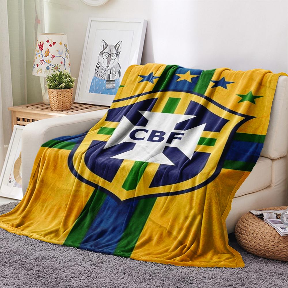 1Pc Chesterfield F.C Print Flannel Blanket, High quality Comfortable for All Seasons, Home Decor, Warmth and Comfort, Perfect for Christmas GiftS