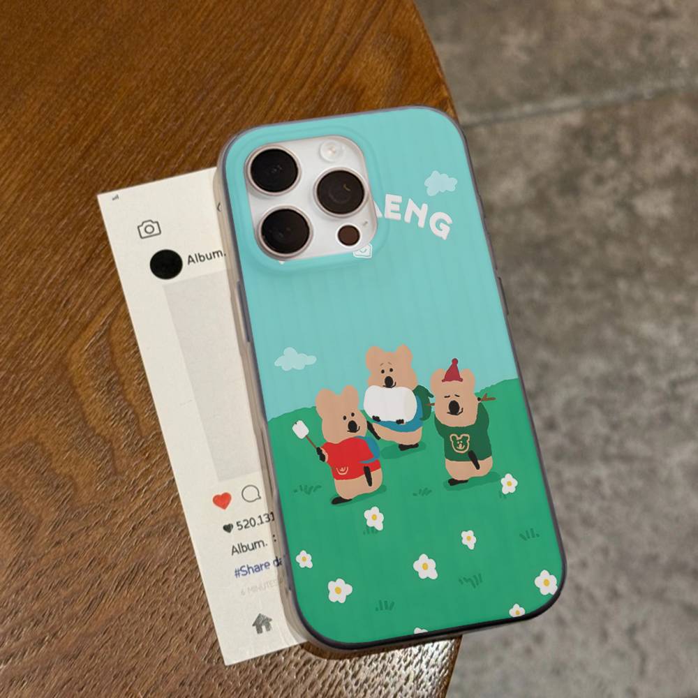 Популярный Чехол для Телефона с Вырезом Персонажа D-Dinotaeng Для iPhone 11 12 13 14 15 16 17 Pro Max PLUS Pro Волна Гофрированный Силиконовый Чехол