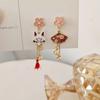 Temperament Animal Tassel Pendent Chinese Women Stud Earrings Drop Earrings Korean Dangle Earrings
