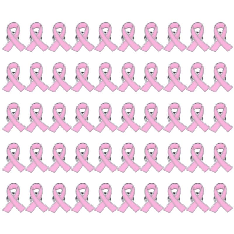 Band Pin, Pack of 50 Metal Awareness Lapel Pin Band Brooch Pin Hope Pin Enamel Jewellery Pin for Decoration