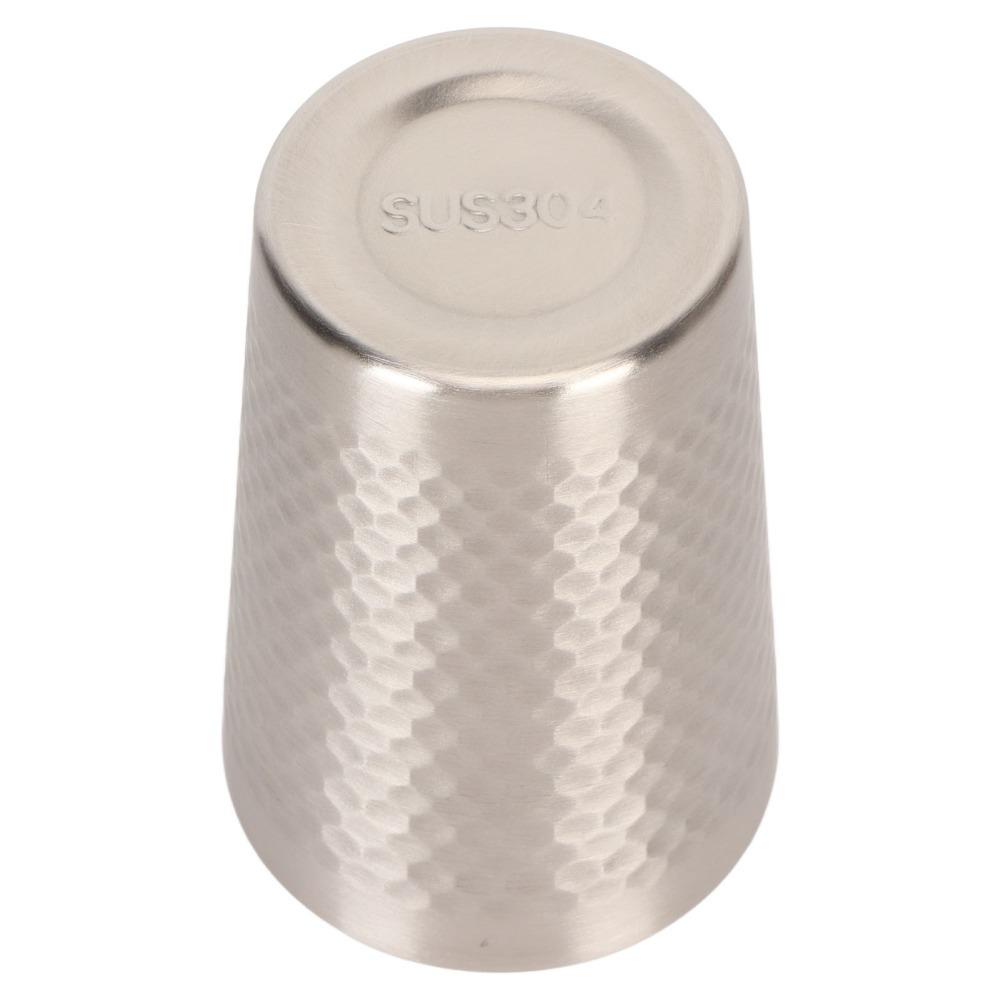 2pcs Hammer Metal Drinking Tumbler 350ml Stackable Camping Cup Reusable Water Cup Outdoor Travel