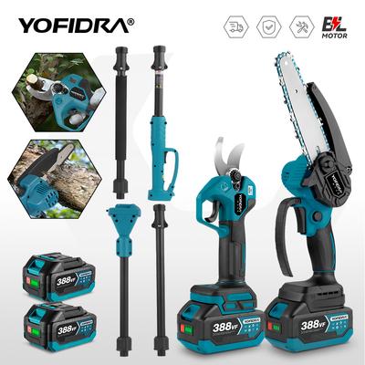 3 в 1 бесщеточная телескопическая электрическая цепная пила ножницы для обрезки садовых деревьев высокая пила для сучьев для аккумулятора Makita 18 В