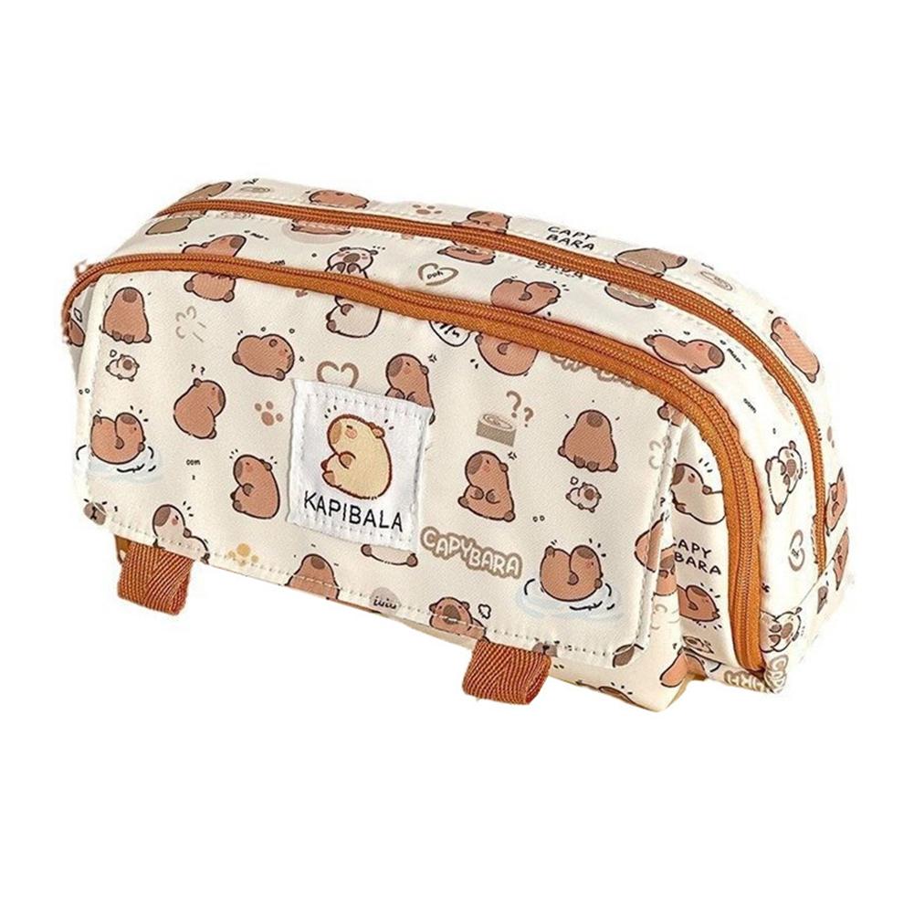 Милый мультяшный органайзер для канцелярских принадлежностей с четырехслойным дизайном для студентов