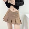 Сексуальная V-образная плиссированная юбка для женщин с высокой талией, облегающая милая мини-юбка, шорты, летняя модная уличная одежда Y2k, одежда Harajuku