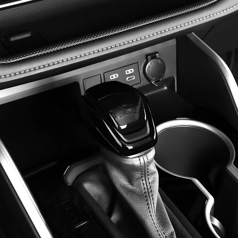 Car Gear Shift Knob Gear Head Cover Trim For Toyota RAV4 2019 2020 2021 2022 2025 2024 RAV 4 XA50 Hybrid ABS Carbon Accessories