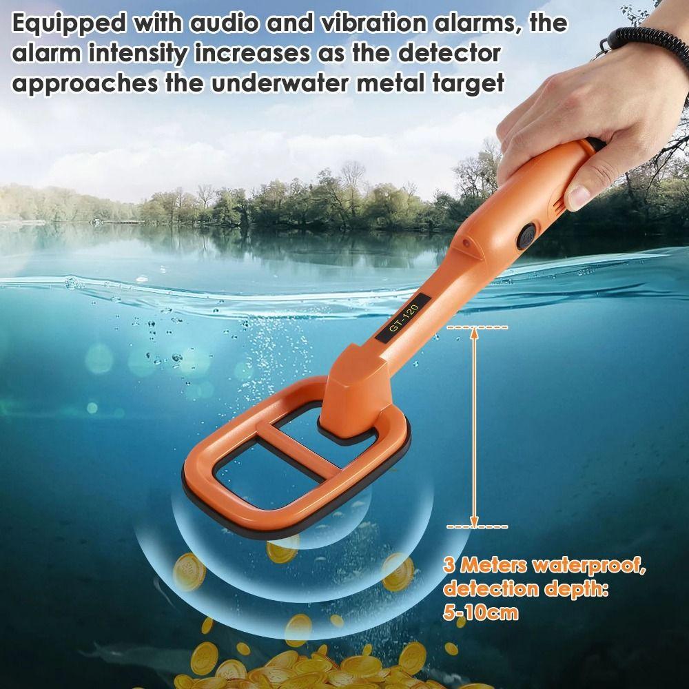 High Sensitivity Underwater Metal Detector with Led Light Underwater Pinpointer Archaeology