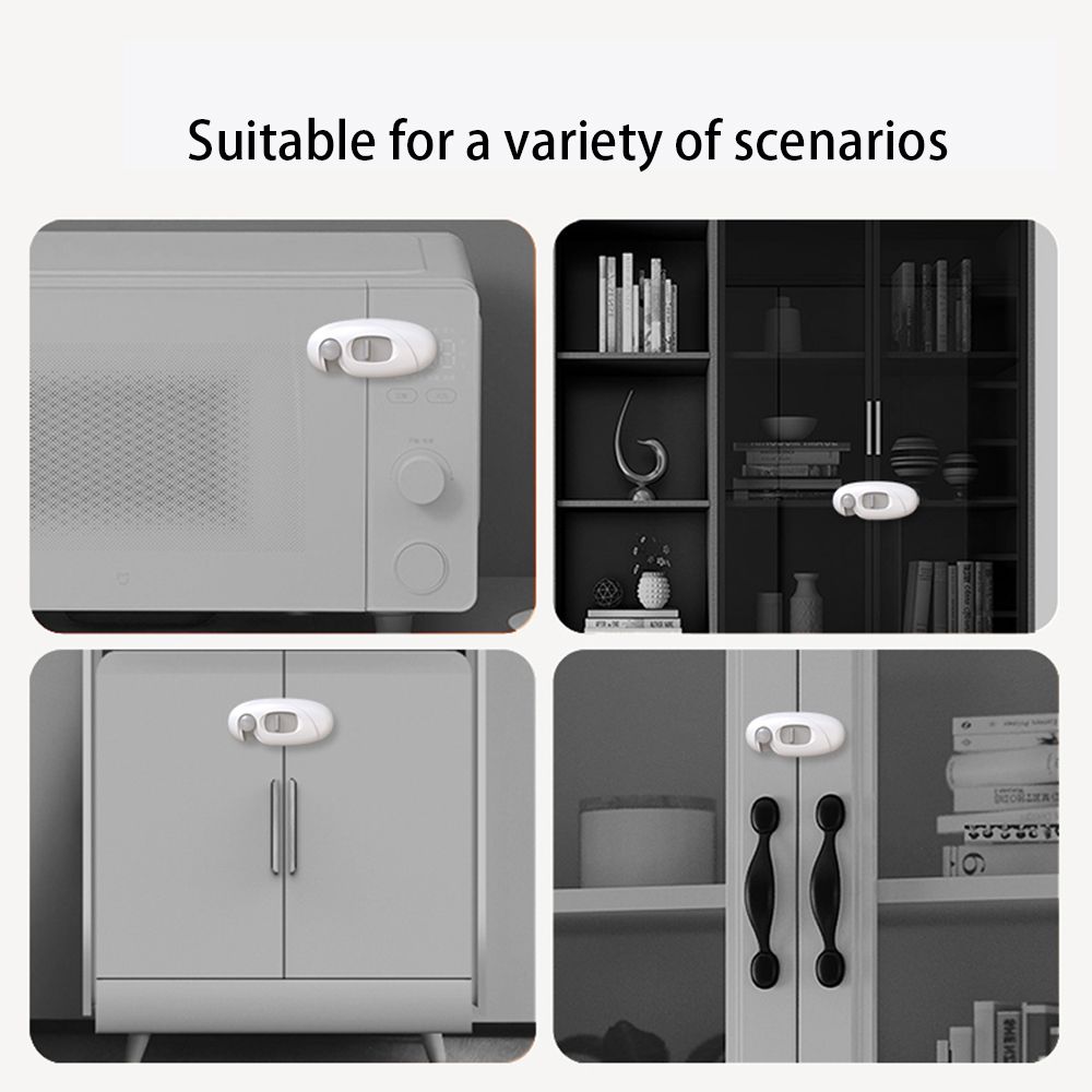 Plastic Anti-Pinch Hand Door Lock Baby Safety Lock Storage Cabinet Door Lock Refrigerator Door Lock